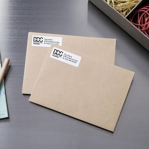 Avery Matte White Rectangle Labels with Sure Feed, 1.25" x 1.75", 800 Matte White Printable Labels in Kuwait