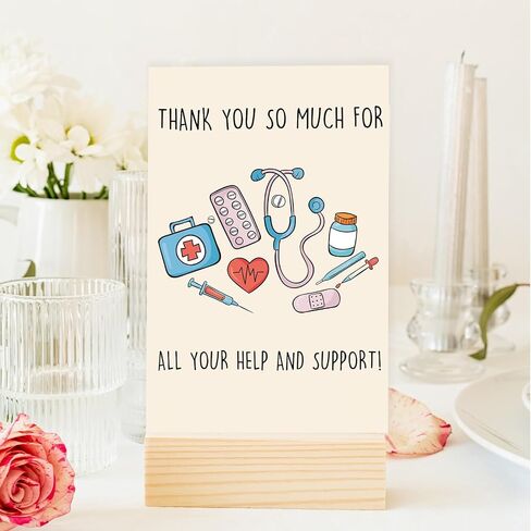 OJsensai Funny Thank You Card for Doctor Nurse, Cute Nursing Preceptor Gifts, Medical Staff Appreciation, Doctor Day for Him her in Saudi Arabia