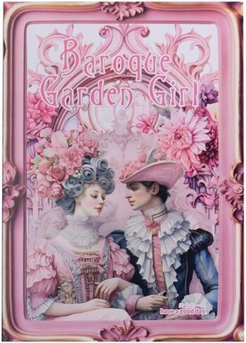 20 Sheets Baroque Garden Girl Series PET Scrapbook Stickers Set, Vintage Sticker Book for Scrapbooking, Pre-Cut Junk Journal Ephemera, DIY Crafts Waterproof Journaling Supplies (Pink Love Song) in Kuwait