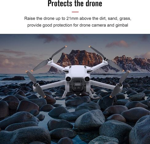 G · PEH LED Colorful Landing Gear Compatible with DJI Mini 3 Pro,Foldable Height-Enhancing Extender for Mini 3 Pro Landing Gear Accessory in Saudi Arabia