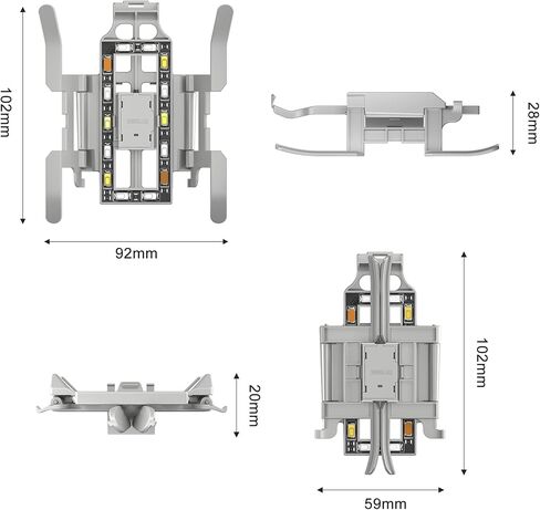 G · PEH LED Colorful Landing Gear Compatible with DJI Mini 3 Pro,Foldable Height-Enhancing Extender for Mini 3 Pro Landing Gear Accessory in Saudi Arabia