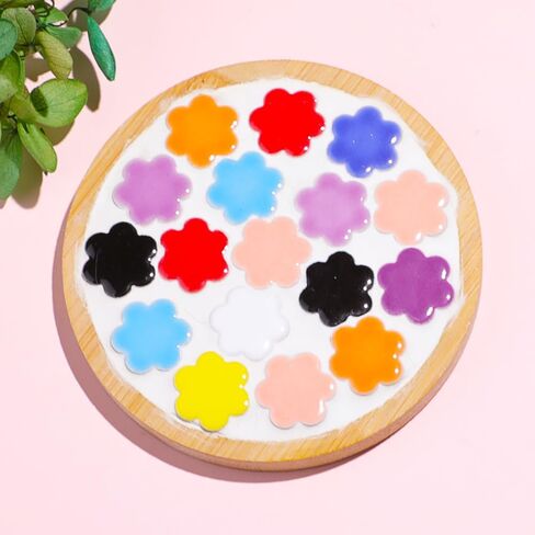 170g Ceramic Mosaic Tiles Pieces, Heart Star Oval Round Flower Shape Mosaics for Crafts Bulk,Student Adults Mosaic Kits Making (Star（Blue）) in Saudi Arabia