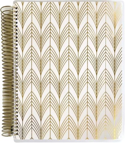 Paper House Productions 12 Month Undated 9.5" Planner with Month and Event Flag Stickers - Deco Style in Kuwait