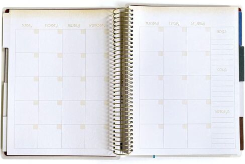 Paper House Productions 12 Month Undated 9.5" Planner with Month and Event Flag Stickers - Deco Style in Kuwait