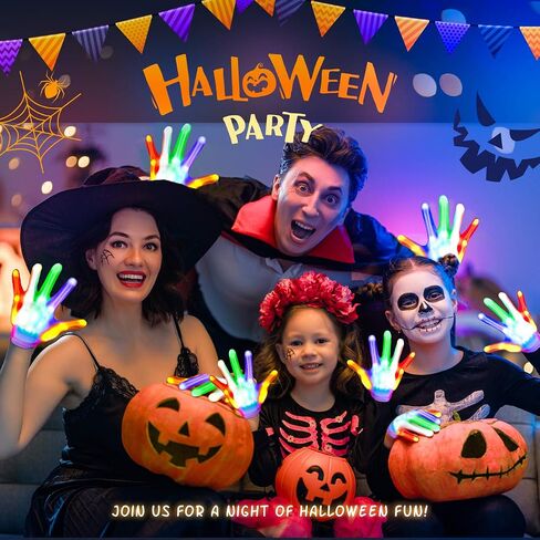 Cool Toys LED Gloves,Boys Toys Age 3-5 6-8 8-12 Year Old with 6 Flash Mode,Fun Toys Gifts for Halloween Christmas Birthday in Saudi Arabia