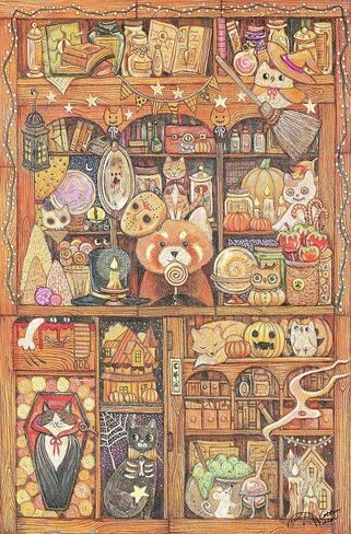 Pintoo Jigsaw Puzzles 600 Piece for Adults - Cotton Lion - Coon Magic House Beautiful Plastic Puzzle for Home Decor Zero Dust Easy Storage [H2240] in Saudi Arabia