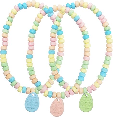 Easter Bunny Candy Necklace, Multicolor Fruit-Flavored Chewables for Party Favors in Kuwait