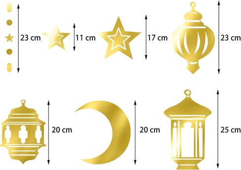 Blue-Silver Ramadan Star-Moon Party-Decorations Garland - 12pcs Twinkle Little Star Hanging Decoration Streamers Swirl Lantern, Eid Mubarak Birthday Wedding Party Banner Decor Panduola in Kuwait