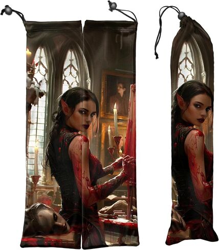Angel Microfiber Playmat Storage Bag for Card Games, with Fantasy Art Design – Fits Magic the Gathering & More (11x43 cm / 4.3x16.9 in) in Saudi Arabia