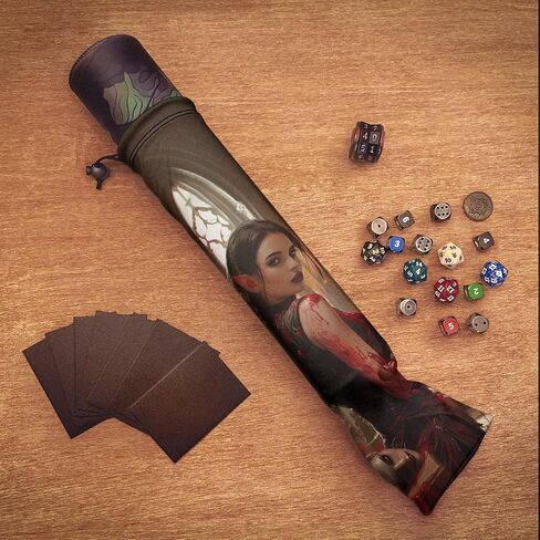 Angel Microfiber Playmat Storage Bag for Card Games, with Fantasy Art Design – Fits Magic the Gathering & More (11x43 cm / 4.3x16.9 in) in Saudi Arabia