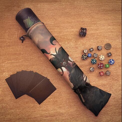 Angel Microfiber Playmat Storage Bag for Card Games, with Fantasy Art Design – Fits Magic the Gathering & More (11x43 cm / 4.3x16.9 in) in Saudi Arabia