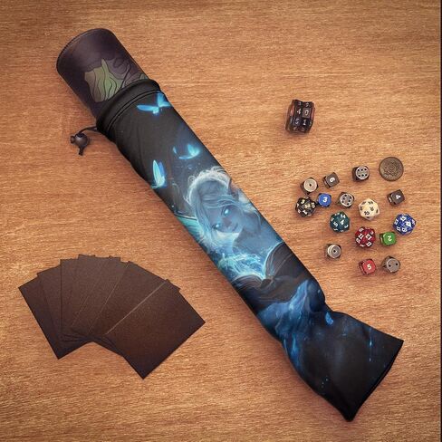 Angel Microfiber Playmat Storage Bag for Card Games, with Fantasy Art Design – Fits Magic the Gathering & More (11x43 cm / 4.3x16.9 in) in Saudi Arabia