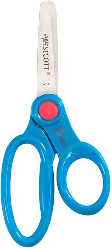 Westcott 14871 Right- and Left-Handed Scissors, Kids' Scissors, Ages 4-8, 5-Inch Blunt Tip, Assorted, 12 Pack in Kuwait