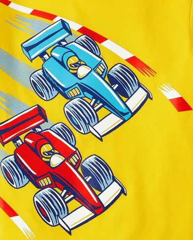 The Children's Place,Baby Boys,and Toddler Vehicle Short Sleeve Graphic T-Shirts,Multipacks,Excavator/My Luck/Race Cars 3-Pack,5 Years in Saudi Arabia