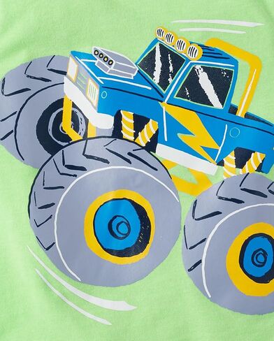 The Children's Place,Baby Boys,and Toddler Vehicle Short Sleeve Graphic T-Shirts,Multipacks,Excavator/My Luck/Race Cars 3-Pack,5 Years in Saudi Arabia