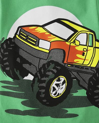 The Children's Place,Baby Boys,and Toddler Vehicle Short Sleeve Graphic T-Shirts,Multipacks,Excavator/My Luck/Race Cars 3-Pack,5 Years in Saudi Arabia
