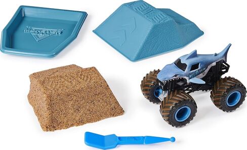 Monster Jam, Megalodon Monster Dirt Starter Set, Featuring 8oz of Monster Dirt and Official 1:64 Scale Die-Cast Monster Jam Truck in Saudi Arabia