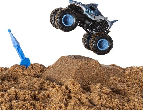 Monster Jam, Megalodon Monster Dirt Starter Set, Featuring 8oz of Monster Dirt and Official 1:64 Scale Die-Cast Monster Jam Truck in Saudi Arabia
