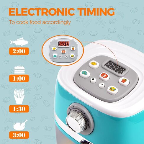 لعبة Air Fryer for Kids ، change Changing Kids Kids Kitch Playets ، Play Play Food. in Kuwait
