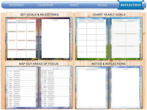 Tools4Wisdom Planner 2025-2026 - April 2025-2026 Calendar - 8.5x11 Inch Hardcover - Monthly Weekly Daily Planner - A5J6 - Cosmic Art in Saudi Arabia