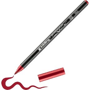 edding 4200 porcelain brush pen - turquoise - 1 pen - brush nib 1-4 mm - felt-nib pen for painting and decorating ceramics, porcelain - dishwasher-safe, lightfast ink, quick-drying