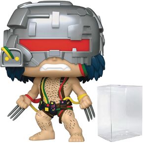 POP Marvel: Wolverine 50th Anniversary - Weapon X Funko Vinyl Figure (Bundled with Compatible Box Protector Case), Multicolor, 3.75 inches