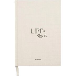 LIFE&Style Planner by Leonie Hanne, Daily Lifestyle Journal for Gratitude, Work, and Wellness with Reflective Prompts, Weekly Goal Planning, Style Insights, 90-Day Planner, Undated (Light Pink)