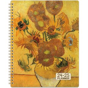 Planner 2024-2025 - 2024-2025 Planner Weekly and Monthly, 8"x10",JUL 2024 - JUN 2025, Academic Planner 2024-2025, Sturdy Binding, Check box - Sunflower