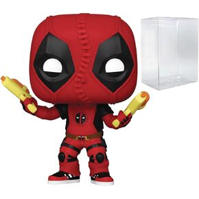 POP Marvel: Deadpool & Wolverine Movie - Kidpool Funko Vinyl Figure (Bundled with Compatible Box Protector Case), Multicolor, 3.75 inches