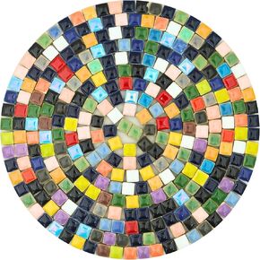 Mixed Color Mosaic Tiles, 1.1 lbs -Large Irregular Ceramic Tiles, Ideal for DIY Crafting, Bathroom, Kitchen, Living Room, Garden, and Outdoor Decor (Silver Large Irregular)
