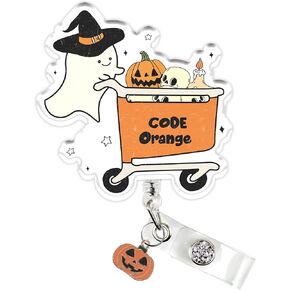 Acrylic Every Day is Halloween Badge Reel, Cute Halloween Badge Holder, Retractable Badge Reel with Alligator Clip, Id Tag Holder Spooky Gift for Nurse Student Teacher Office in Saudi Arabia