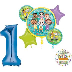anagram cocomelon boy 1st عيد ميلاد حفلة الإمدادات زخارف بالون باقة بالون
