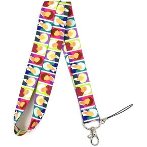 Pinstant The Golden Girls Rose Dorothy Blanche Sophia Betty White Classic Comedy TV Show Portraits 17.7" Neck Lanyard Keychain Holder ID Badge Mobile Phone Pin Strap