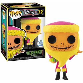 Funko Pop! Santa Jack Skellington Blacklight Exclusive #72 Protector and Box Include