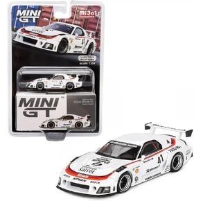 Diecast Collectibles Model Car Compatible with Mini GT 1:64 Mazda RX-7 LB-Super Silhouette #41 Numero Reserve Limited Edition MGT00773