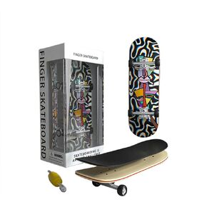 Wooden Fingerboard, pro Fingerboard 29mm Mini handboard、Premium Fingerboard Ideal for Dexterity maneuvers (Big Mouth)