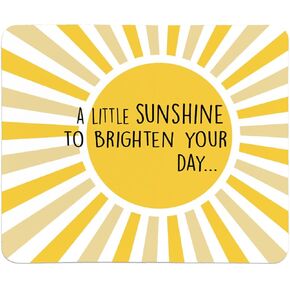 QIYUHOY Mid Century Modern Square Mouse Pad，Sun Sunrise Sunset Sunshine Mousepad,Abstract Minimalist Mousepad for Computers，Laptop，Office & Home,9.5x7.9 inches