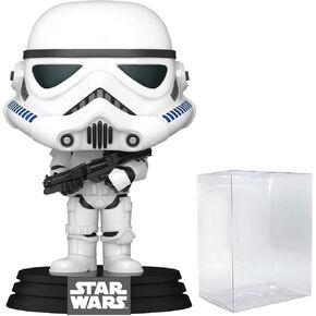 POP Star Wars: New Classics - Stormtrooper Funko Vinyl Figure (Bundled with Compatible Box Protector Case), Multicolor, 3.75 inches