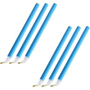 WHYHKJ 6pcs Elbow Point Drill Pen Diamond Painting DIY Tools Cross Stitch Embroidery Accessories, Blue