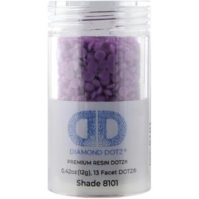 Diamond Dotz 2.8MM 12G Cylinder Purple - Freestyle Diamond Painting Beads, Diamond Art Beads, Replacement Drills, Loose Gems for DIY Crafts and Art Projects