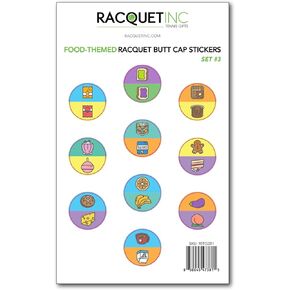 ملصقات Cap Sweet & Malty - ملصقات تنس - شارات رياضية فينيل للاعبي التنس ، والأطفال والكبار - ملصقات تنس متينة ومقاومة للماء (حزمة من 10)