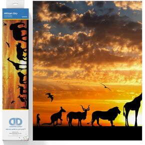 Diamond Dotz African Sky Diamond Painting Kits for Adults - Diamond Art Kits a Relaxing Creative Craft Kit with Dotz Gems 28x8