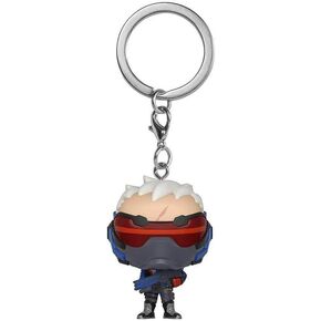 Funko Pop Keychain: Overwatch - Soldier 76 Collectible Figure, Multicolor