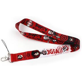 Anime Source Horror Movie Series Saw Jigsaw Character Lanyard Keychain ID Badge Holder