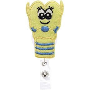 Larynx Pathologist SLP Retractable Badge Reel ID Tag, with Alligator Clip,24in Nylon Cord, Nurse Office Employee Name Badge
