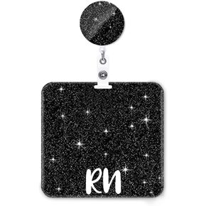 RN BADGE Buddy and Badge Cenly Set أفقي PCT Card Card حامل الأرجواني أكريليك بريق شارة رفاق التمريض. in Kuwait