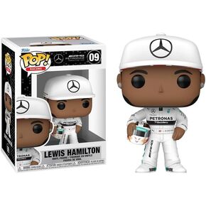 Funko Lewis Hamilton with Helmet and White Racing Suit + Pop Protector: Formula 1 Pop! Vinyl Figure (Gift Set Bundled with ToyBop Brand Box Protector Collector Case)