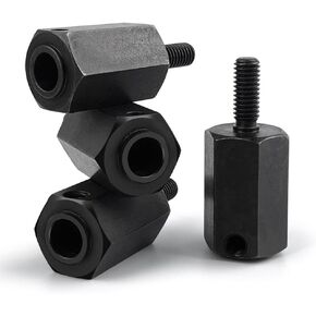 4Pcs Steel RC Wheel Hex Hubs +20mm Extenders Counterweight Hex Adapters for 1/6 RC Rock Crawler Axial SCX6 AXI05000 Upgrade Part