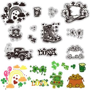 PH PandaHall Easter Clear Stamps, Easter Rabbit Transparent Stamp Decorative Clear Stamps Bunny Craft Stamp Animal Rubber Stamp for Card Making DIY Scrapbooking Stamp Album Crafting Journal Decoration