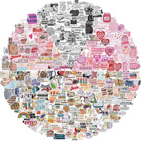 300 PCS Bookish Sticker for Kindle,Reading Stickers for Book Lover,Book Accessories Gifts for Reader,Adults,Teens,Kids,Students